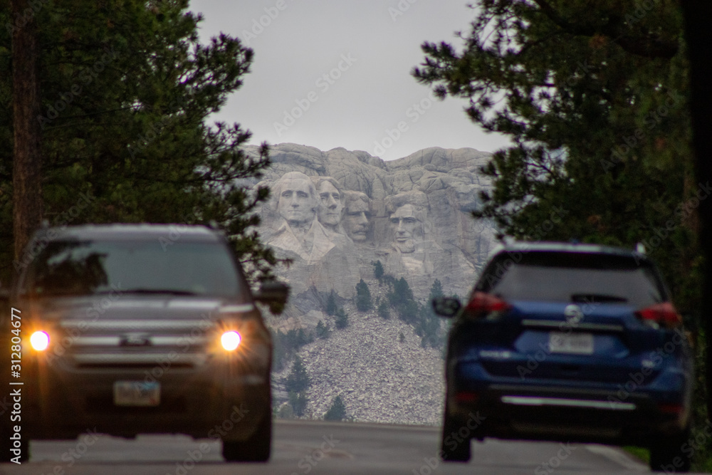 Mount Rushmore National Memorial Keystone, South Dakota, United States July 4, 2019 Mt Rushmore 