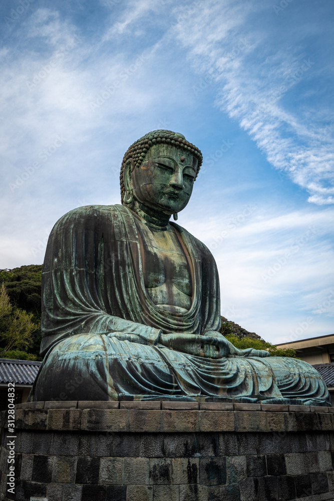 The great Buddha statue in Kamakura The great Buddha statue in Kamakura