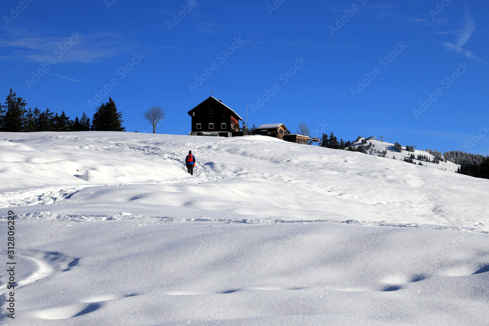 beautiful winter landscape - Vorarlberg Austria beautiful winter landscape - Vorarlberg Austria
