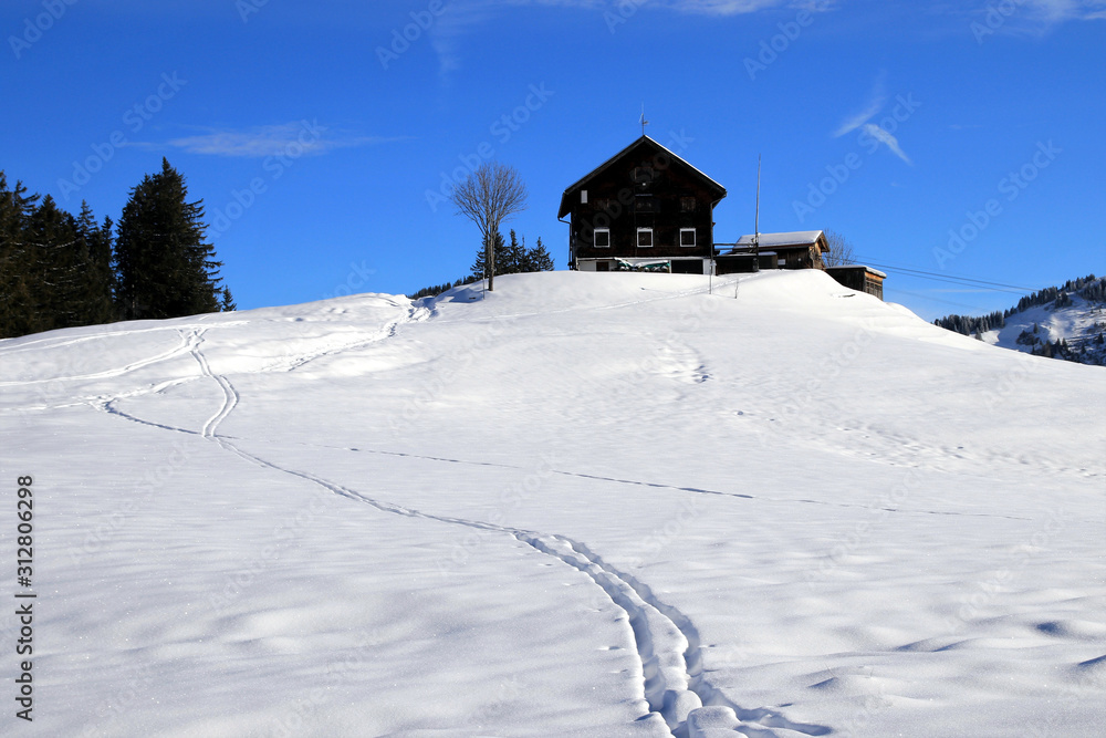beautiful winter landscape - Vorarlberg Austria beautiful winter landscape - Vorarlberg Austria