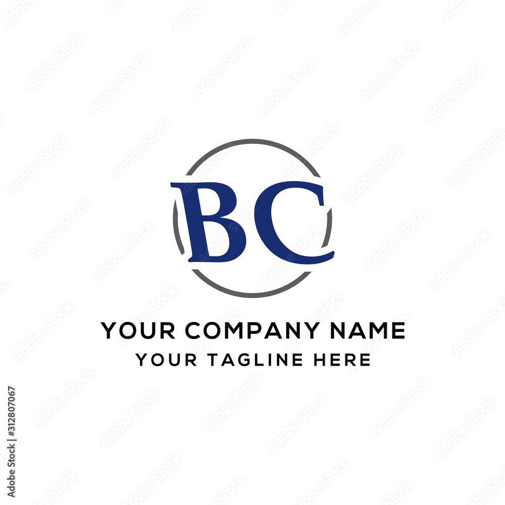 BC company logo vector trendy BC company logo vector trendy