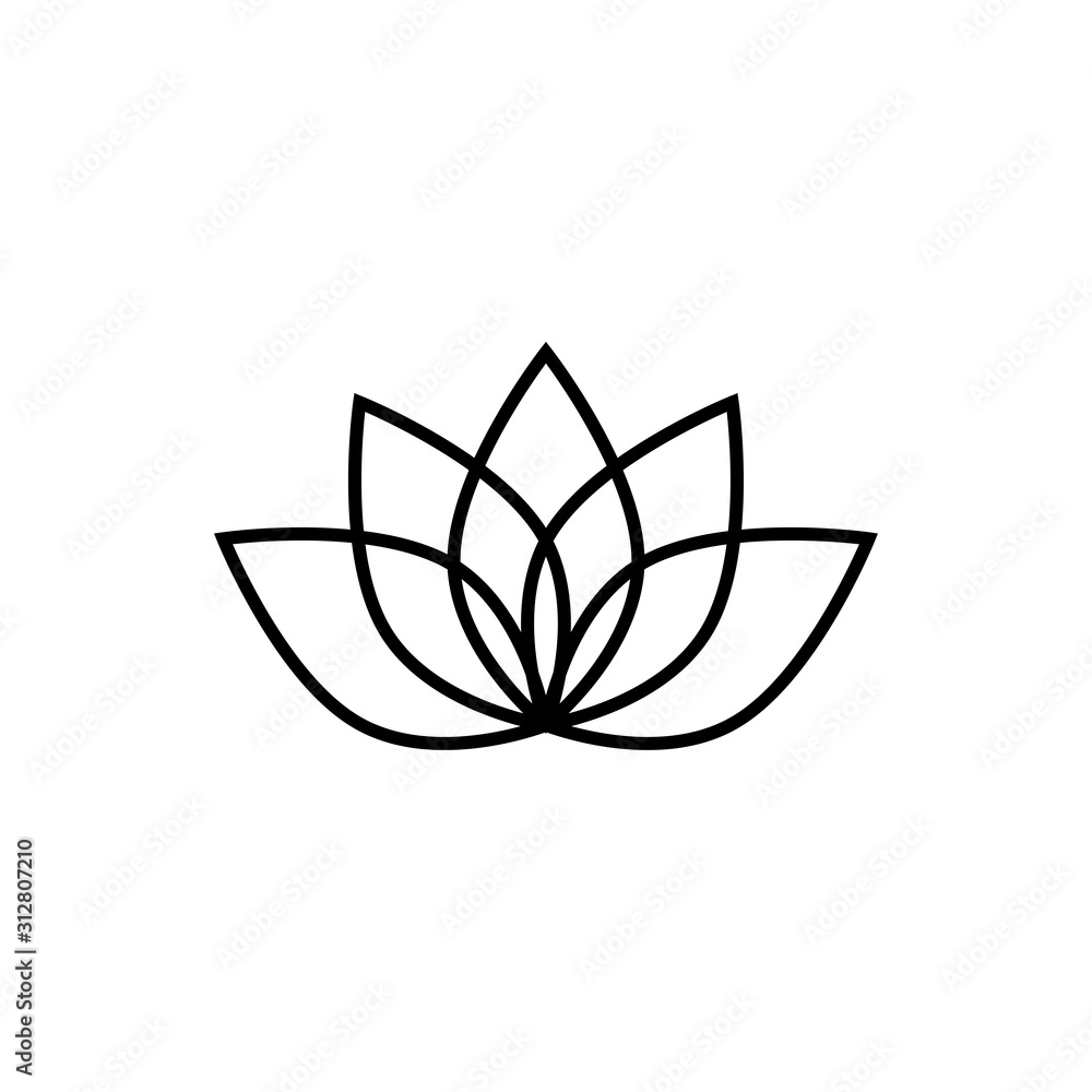 Lotus icon trendy Lotus icon trendy
