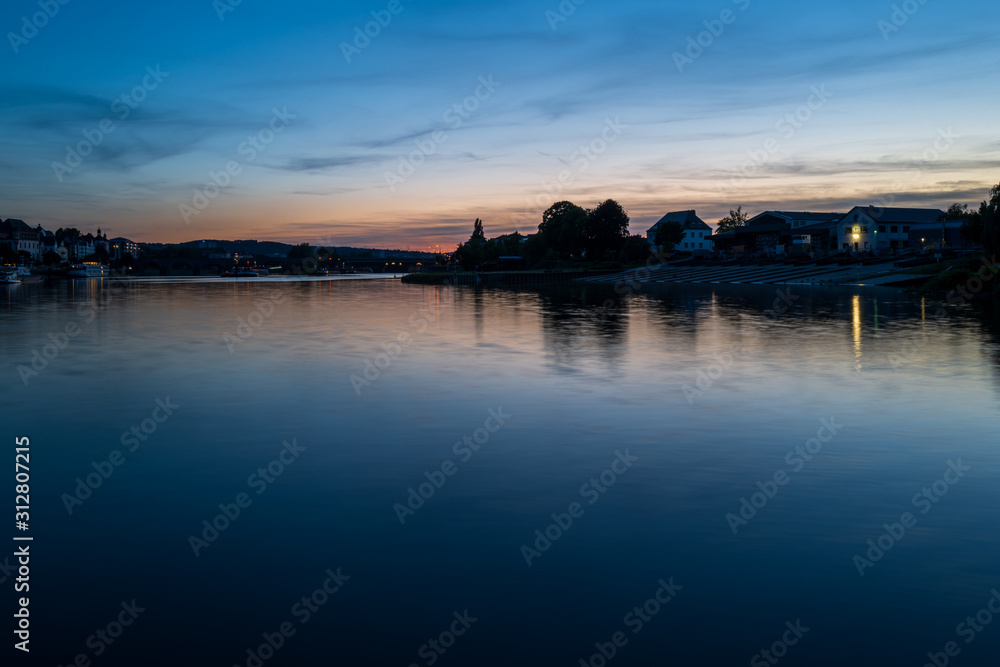 Sunset at the Koblenz Mosel River