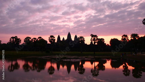 Purple Sunrise at Angkor Wat