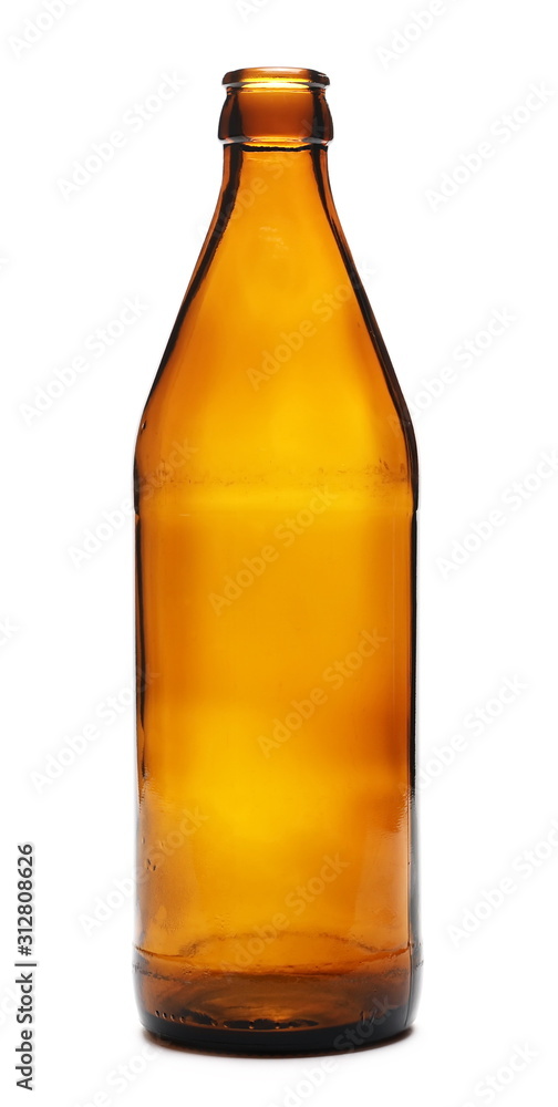 Empty bottle of beer isolated on white background Empty bottle of beer isolated on white background