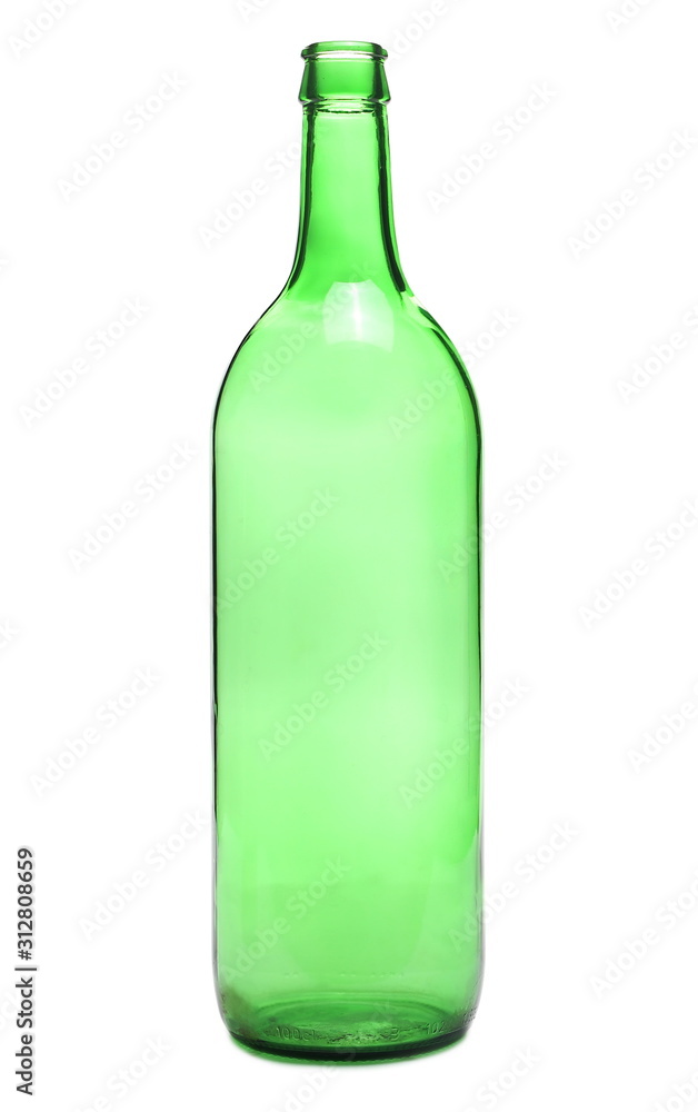 Empty bottle of wine isolated on white background Empty bottle of wine isolated on white background
