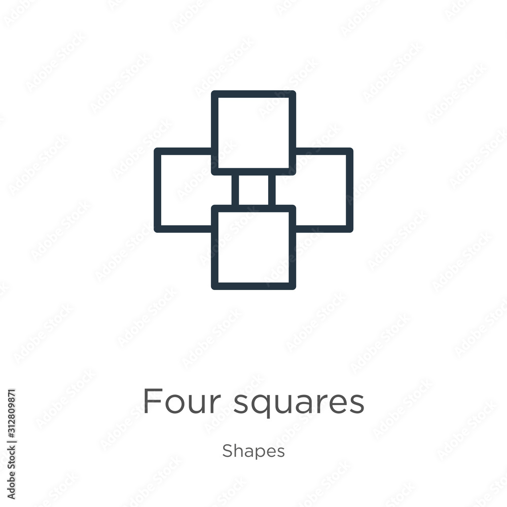 Premium Vector  Four square squares with the words on them