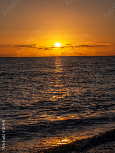 sunset at sea