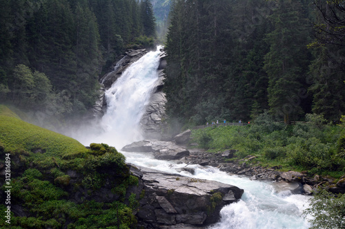 Krimmel waterfalls in Austria 