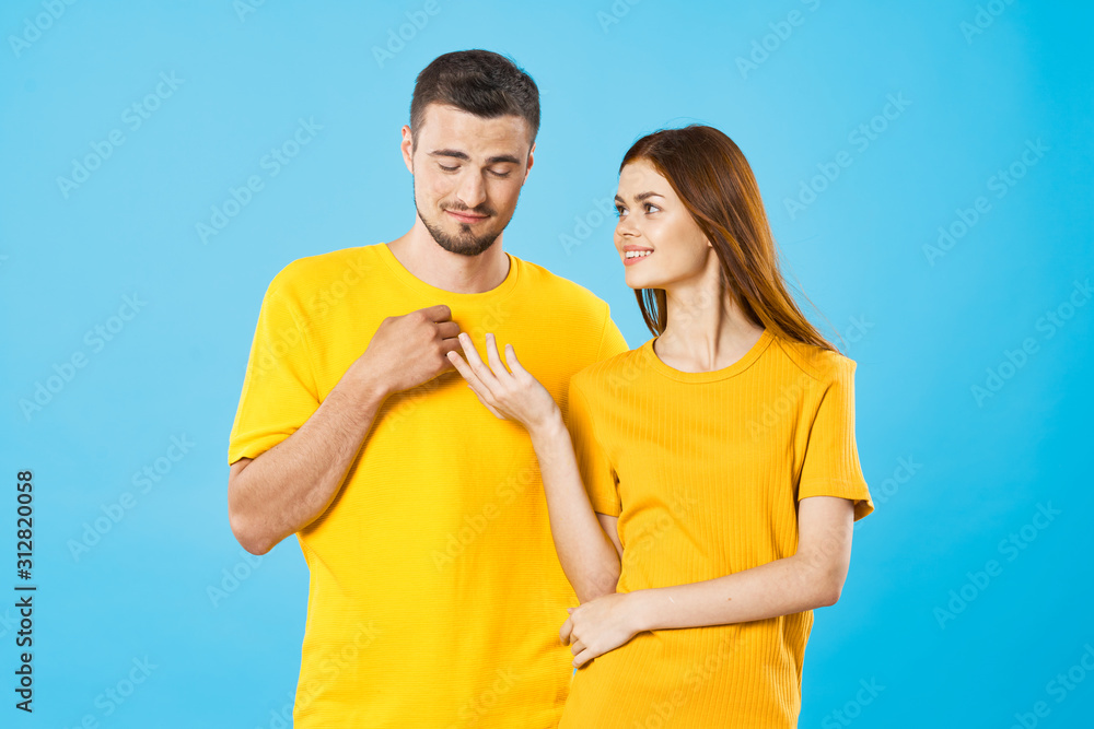Fototapeta premium happy young couple