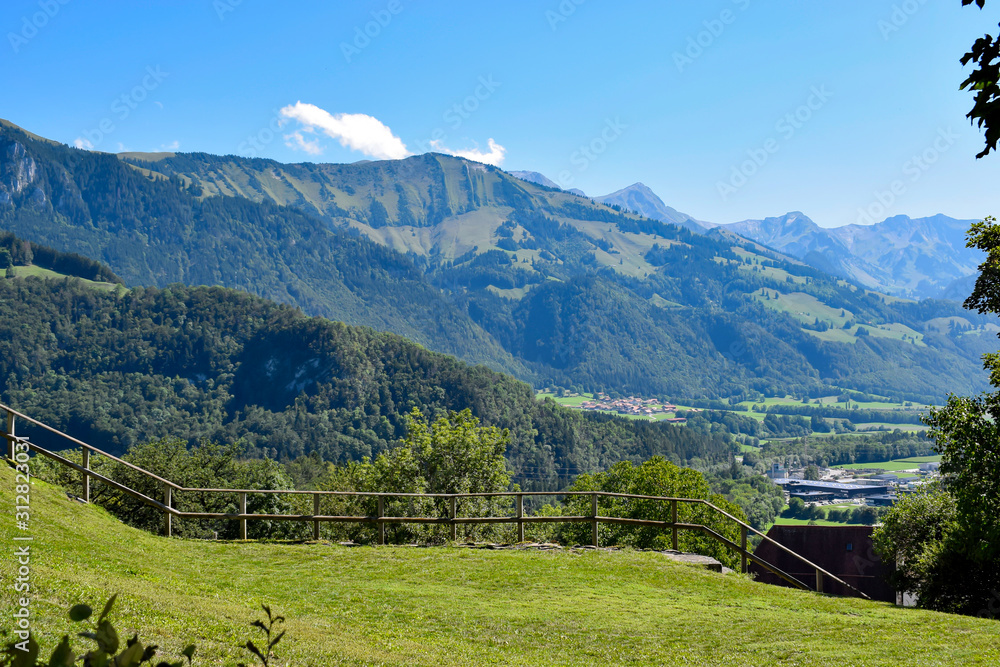 arrière plan des montagnes canton de Fribourg suisse