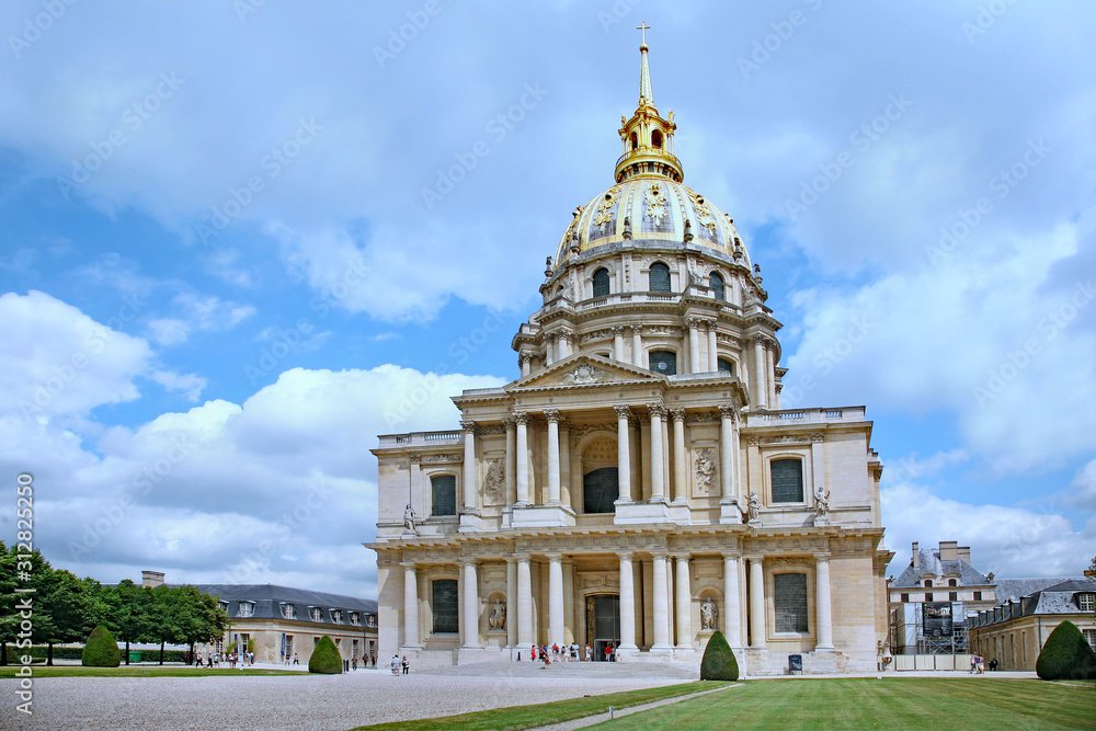 The Church of Les Invalides, Paris, burial place of Napoleon Bonaparte