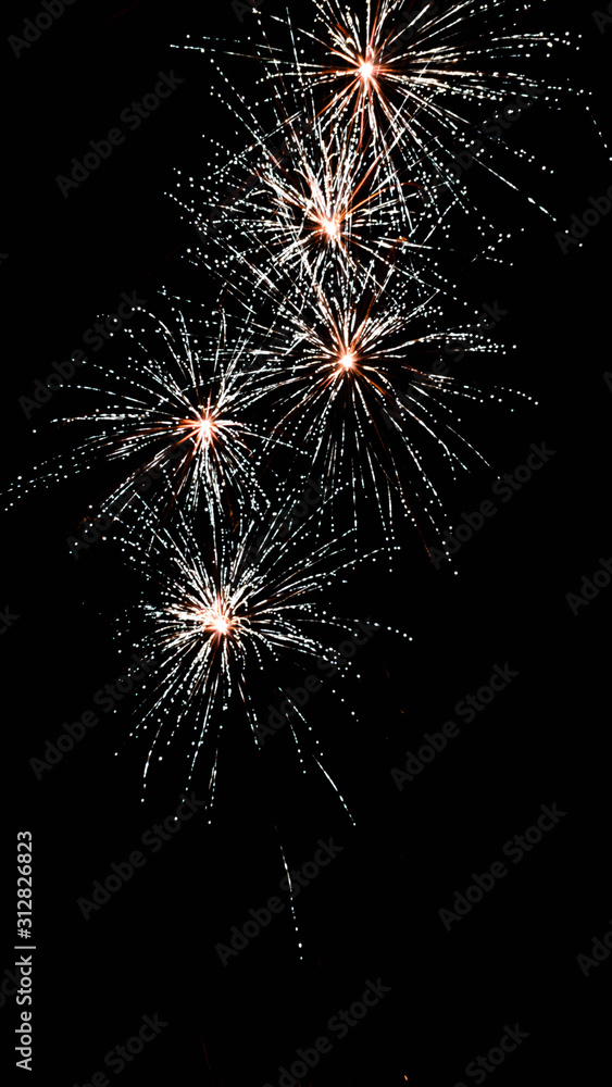 Fototapeta premium Silvester Feuerwerk RGB 