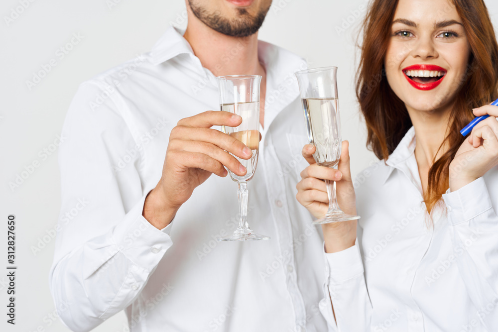 couple with champagne couple with champagne
