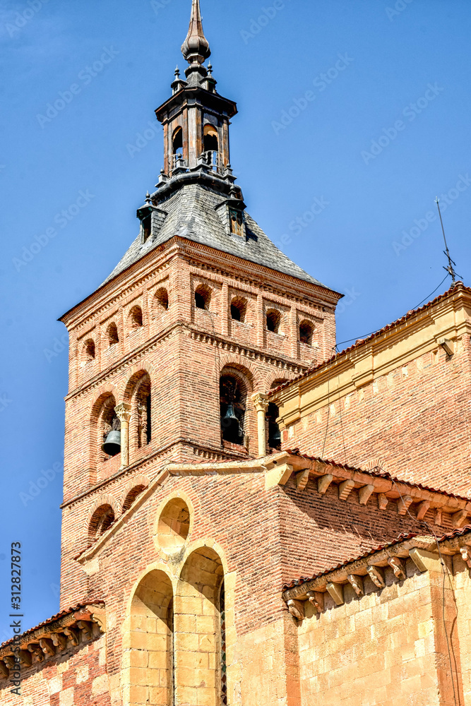 Campanario de la iglesia de San Martin, Segovia