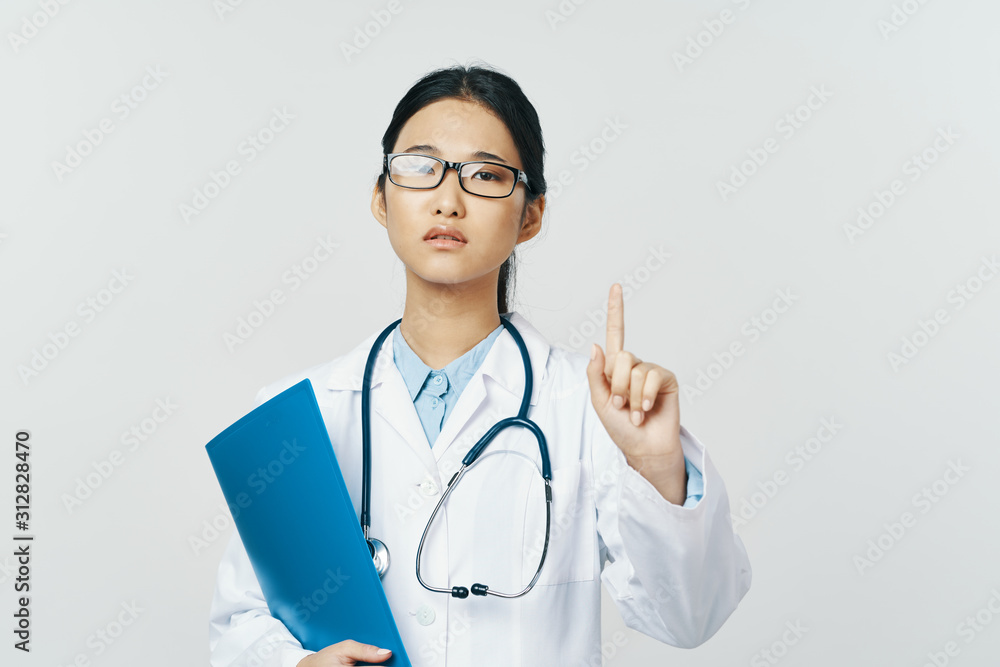 young doctor with stethoscope young doctor with stethoscope