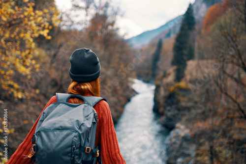 hiker in the mountains