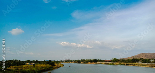 landscape with lake and clouds © Songstudio