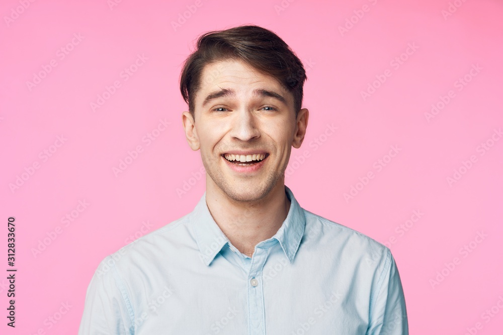 portrait of young man isolated on white background portrait of young man isolated on white background