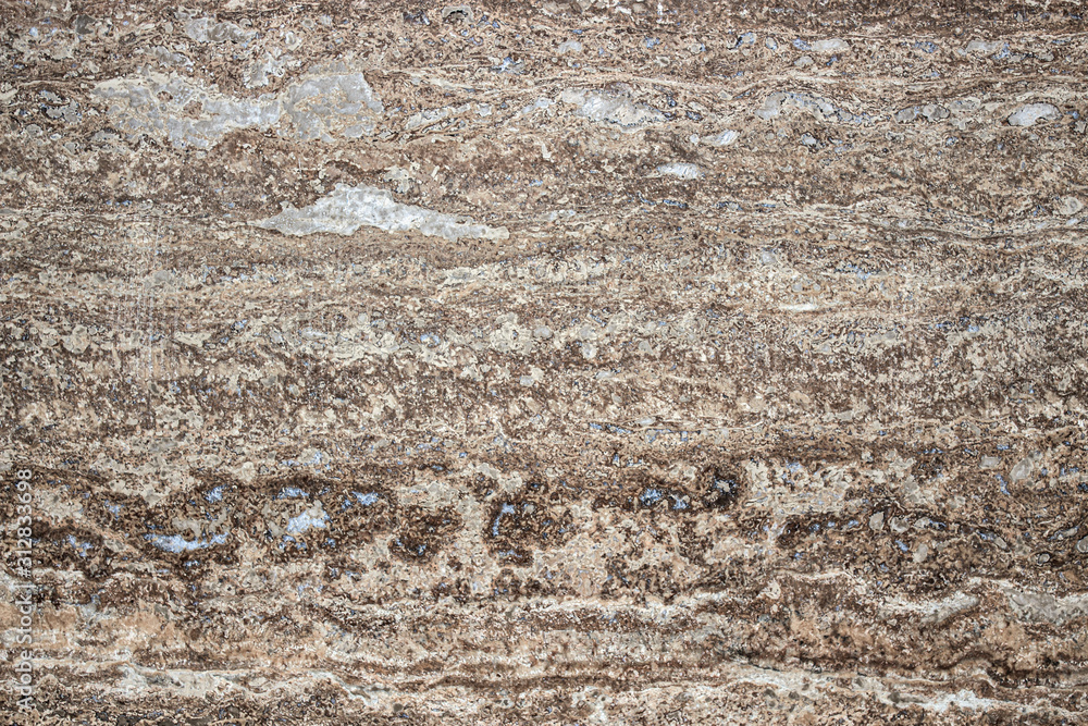 Obraz premium Gray detailed texture of marble or travertine closeup. Background