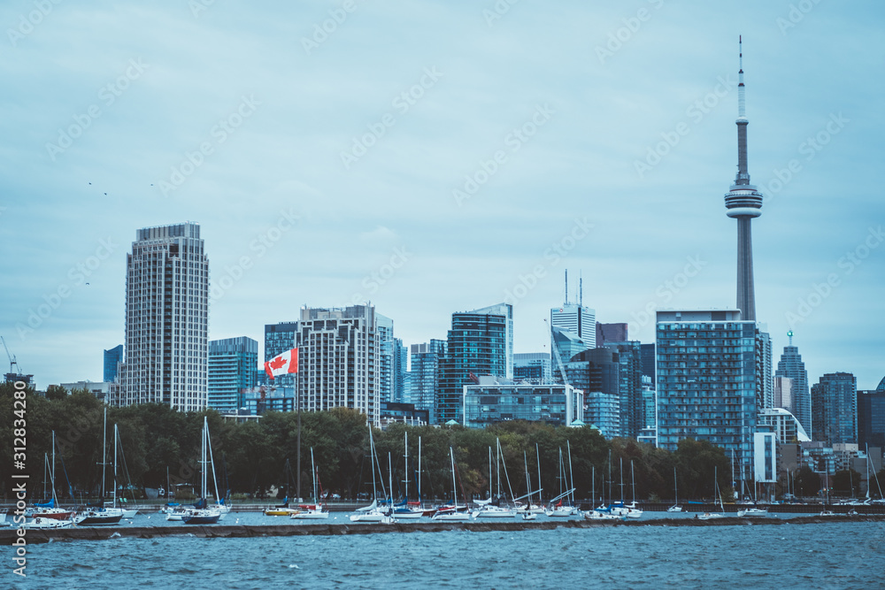 Obraz premium Toronto Skyline, Toronto, Ontario, Canada, September 24th 2018