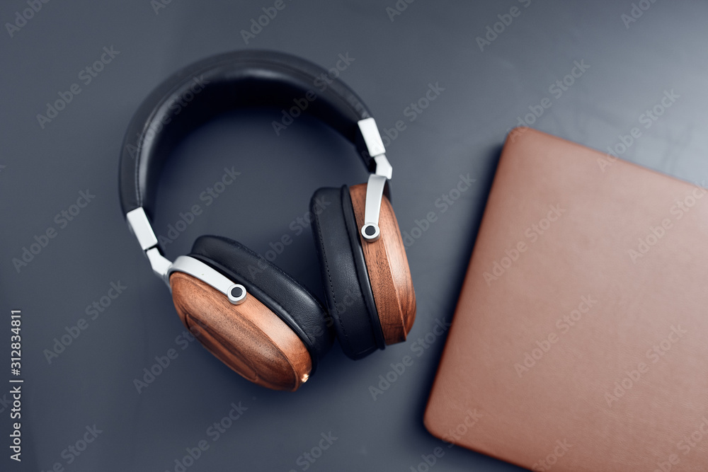 headphones isolated on white background headphones isolated on white background