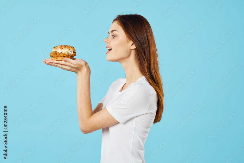 woman with cake