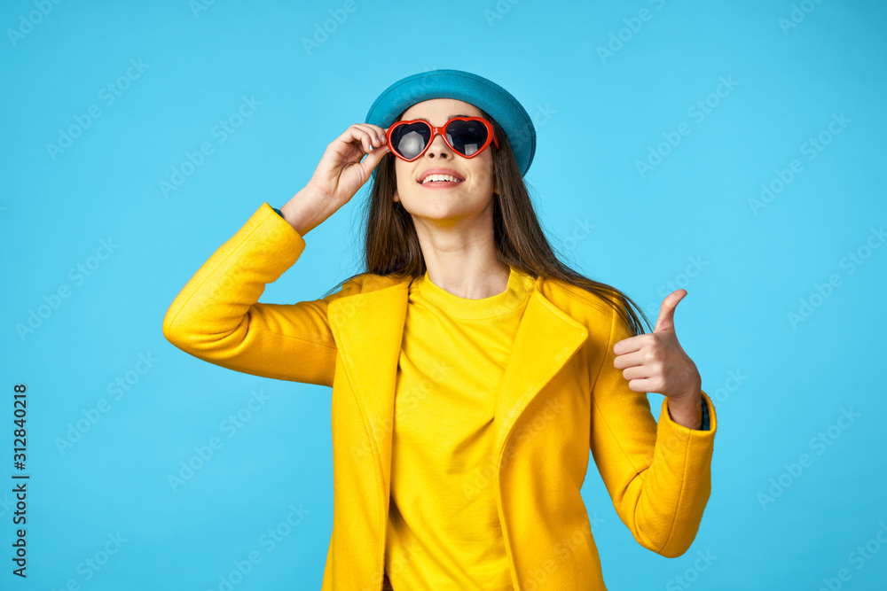 young woman in hat young woman in hat