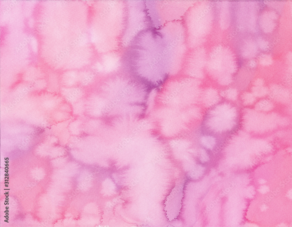 Fototapeta premium Pink purple watercolor texture background with copy space for text or image