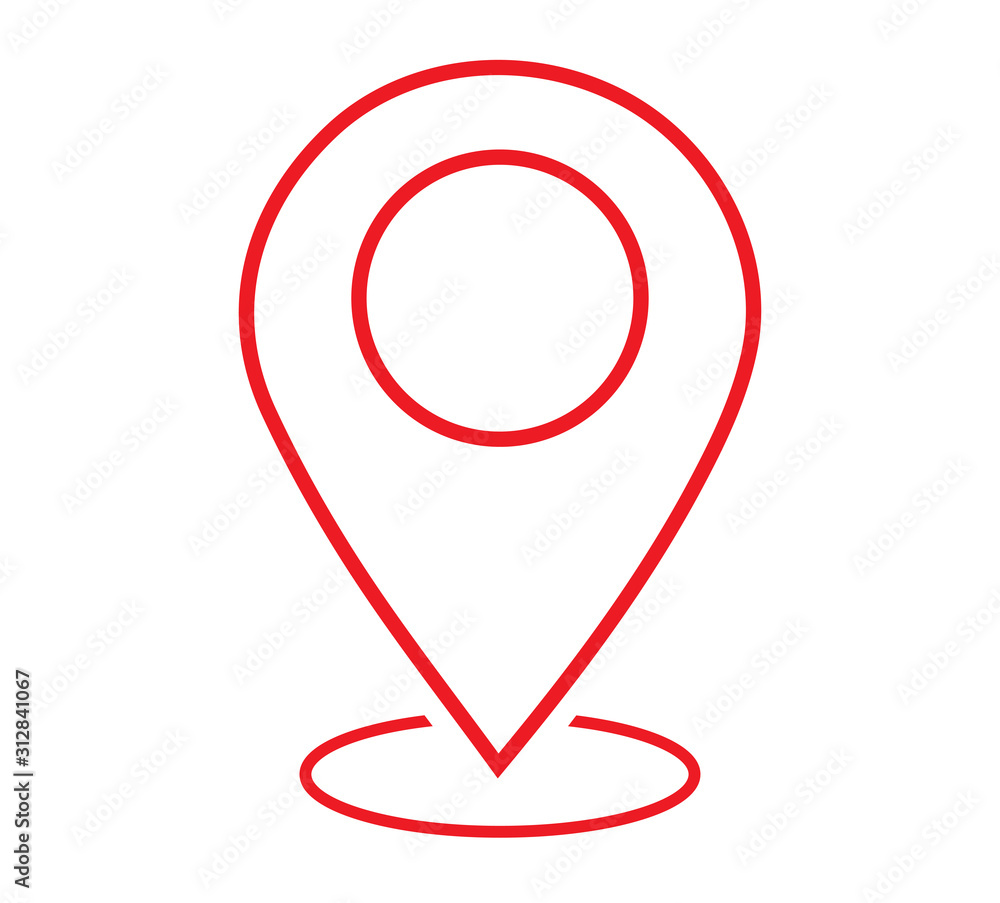 Pin location icon. Vector illustration. Pin location icon. Vector illustration.