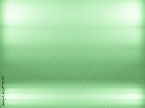 Abstract green background. Green and white background. Elegant and beautiful studio background.