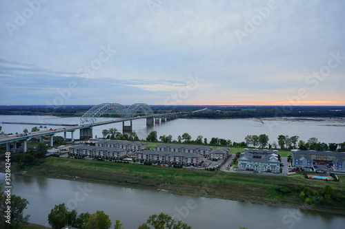 Mississippi river front park at Memphis 