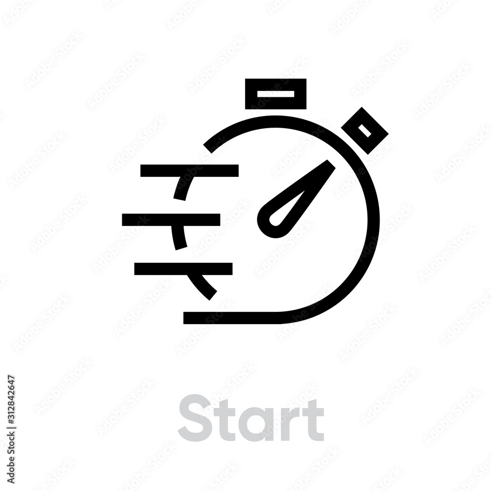 Start Stopwatch Fast Timer icon Start Stopwatch Fast Timer icon