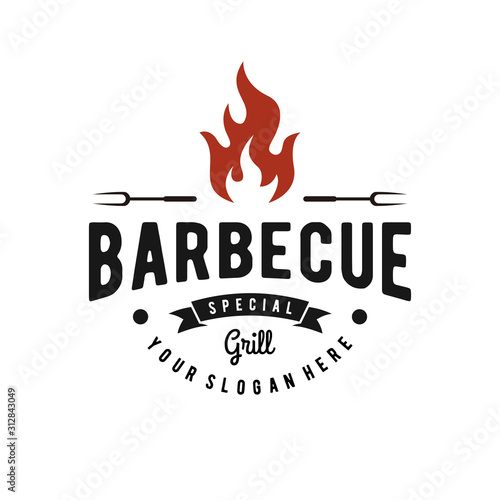 special grill logo inspiration, illustration vector eps 10