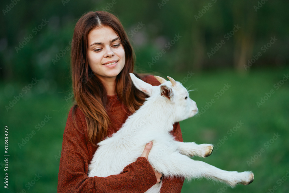 young woman with dog young woman with dog