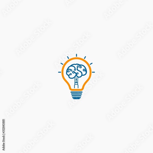 lamp logo inspiration premium