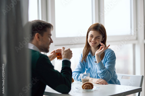 business people in office working on computer