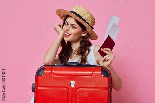 girl with suitcase