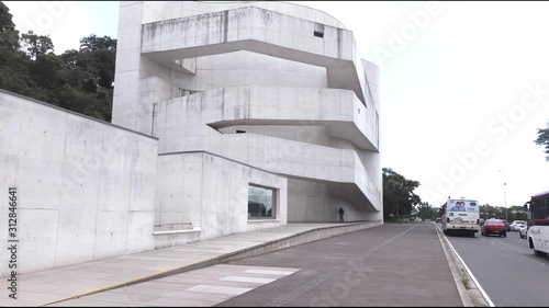 Museum Foundation Ibere Camargo (Porto Alegre, Brazil) Panorama, Video Footage photo