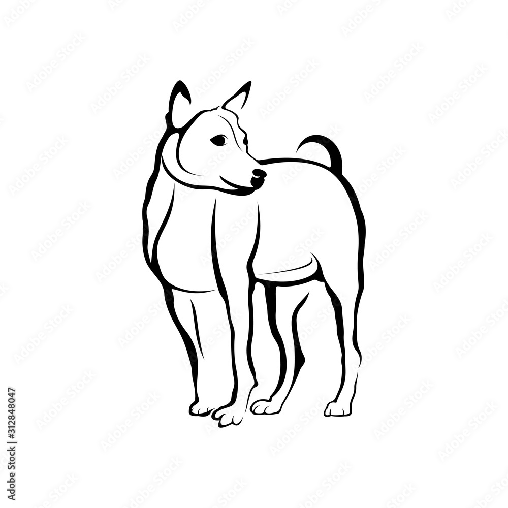 dog animal logo