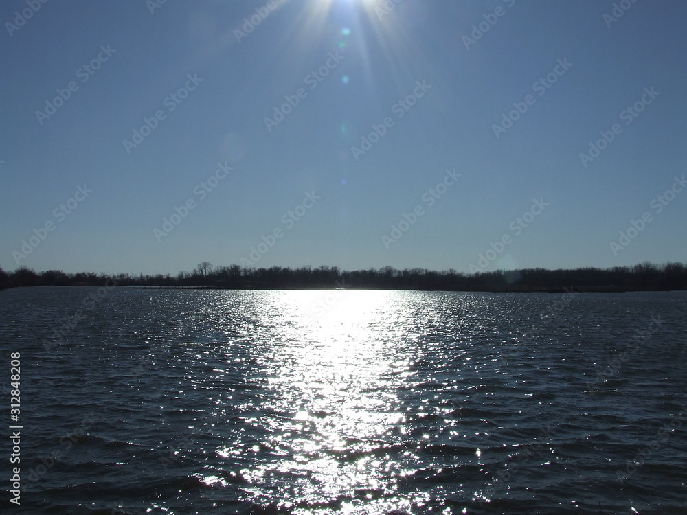 Sun Over Lake