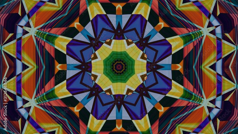 Kaleidoscope Mandala Art Design Abstract Background Kaleidoscope Mandala Art Design Abstract Background