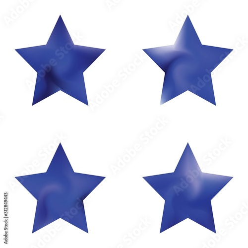 Kit of pentagram abstract backgrounds.