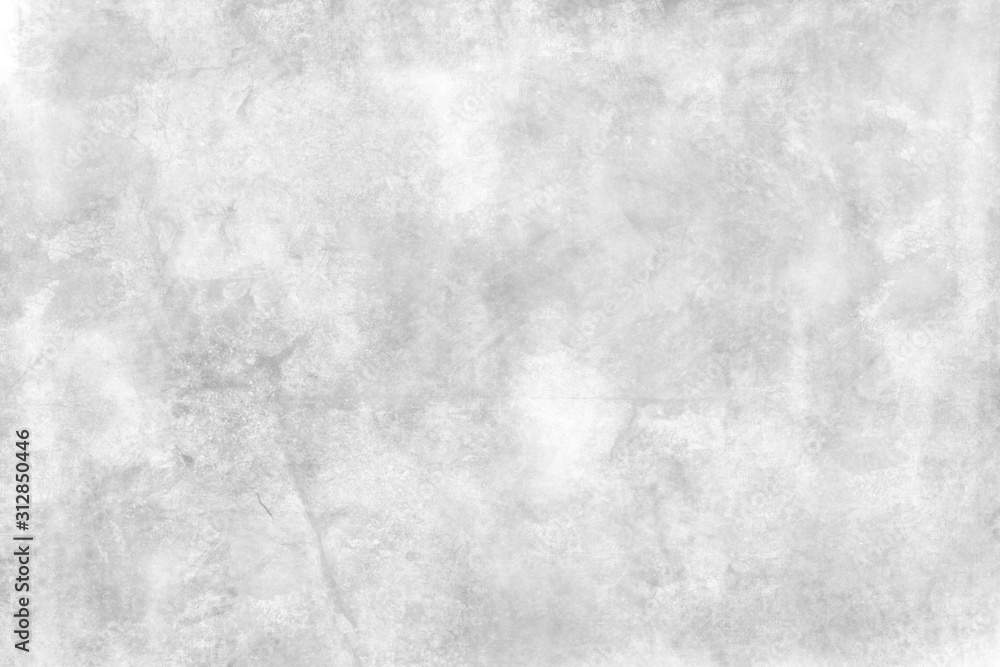 Naklejka premium Concrete wall white color for background. Old grunge textures with scratches and cracks. White painted cement wall texture.