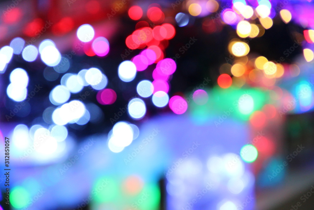 splashes of lights abstract background, bokeh. many magic multicolor lights