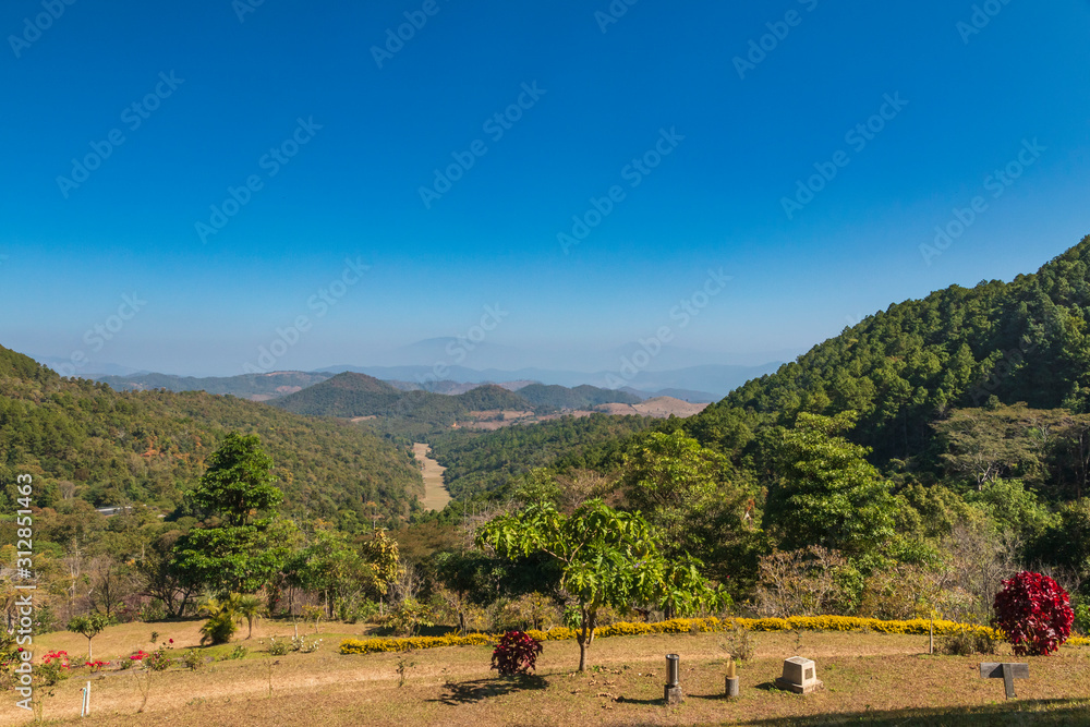 Beautiful view mountains and sky at Mae Tho National Park View Point, Chiang Mai, northern Thailand. Beautiful view mountains and sky at Mae Tho National Park View Point, Chiang Mai, northern Thailand.