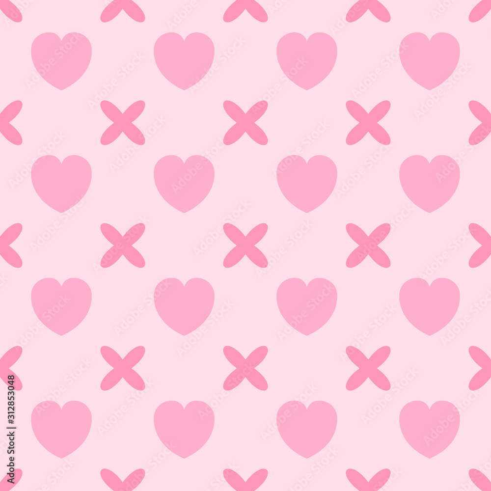 Heart Pattern Abstract Background. Vector