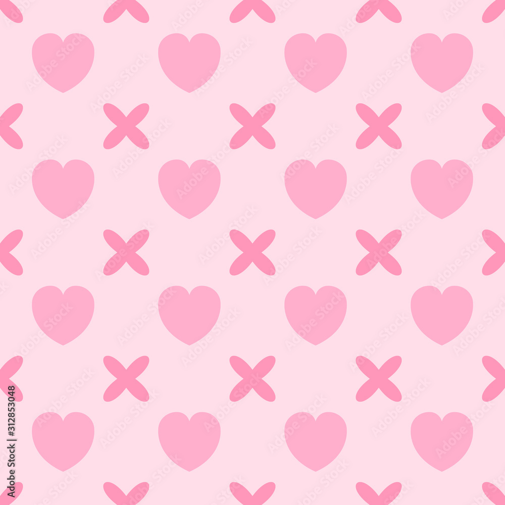 Heart Pattern Abstract Background. Vector Heart Pattern Abstract Background. Vector