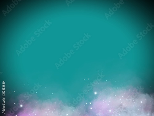 Smoke group on green background