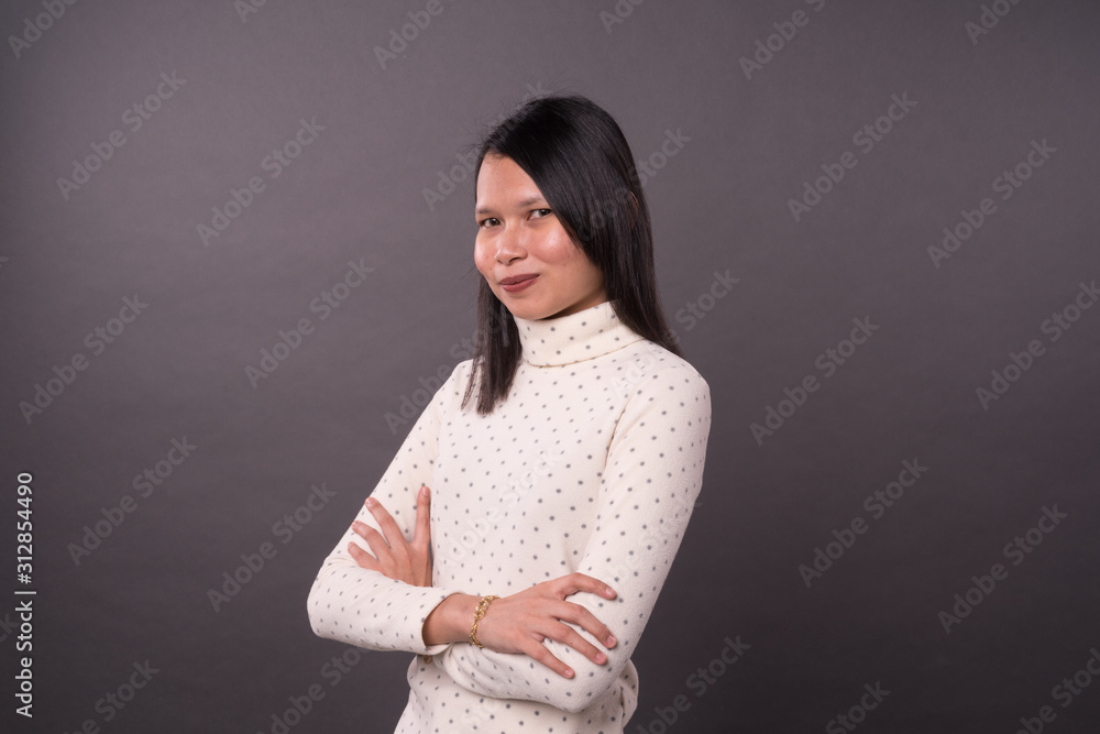 Portraiture of adult mature Chinese woman. Portraiture of adult mature Chinese woman.